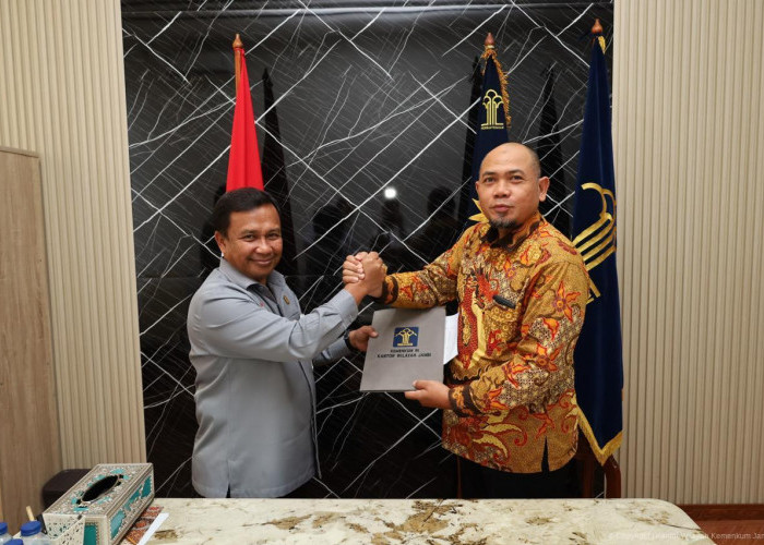 Sinergi Antarinstansi, Kanwil Kemenkum Jambi Teken PKS dengan Kanwil Kemenham 