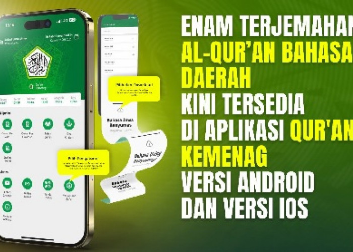 6 Terjemahan Bahasa Daerah di Aplikasi Qur'an Kemenag, Ada Bahasa Melayu Jambi, Berikut  Cara Unduhnya