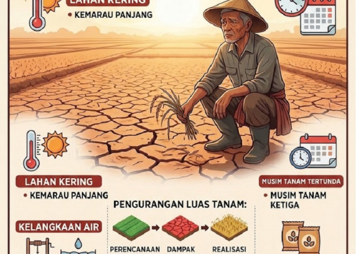 Kemarau Panjang, Musim Tanam Padi Ketiga Tanjabtim Tertunda