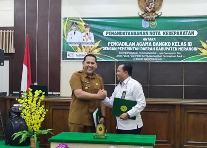 Pemkab Merangin dan PA Bangko Teken MoU, Bupati M Syukur Tegaskan Harus Ada Kerja Nyata