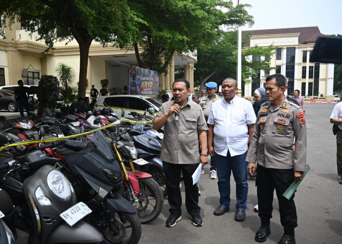 KRYD Polda Jambi Ungkap 41 Kasus Curanmor, 41 Unit Kendaraan Berhasil Diamankan dan 11 Tersangka Ditangkapi