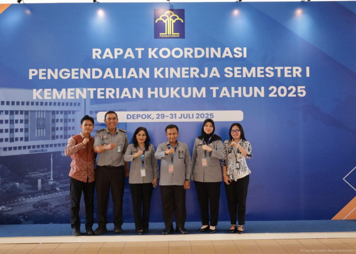 Pimti Pratama Kanwil Kemenkum Jambi ikuti Rapat Koordinasi Pengendalian Kinerja Semester I Tahun 2025