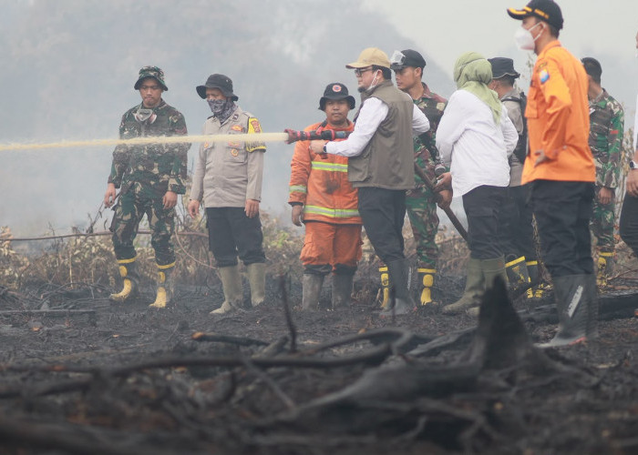 Tindak Lanjuti Aspirasi Demonstran, Wakil Ketua DPRD Provinsi Jambi Turun ke Lokasi Karhutla