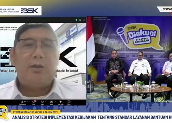Bahas Penguatan Standar Layanan Bantuan Hukum, Kanwil Kemenkum Jambi Ikuti DSK Kemenkum Jatim 2026