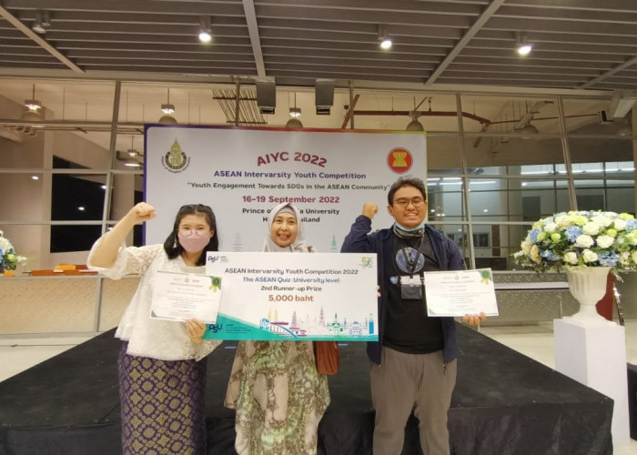 Mahasiswa UNJA Raih Award di ASEAN Intervarsity Youth Competition 2022 Thailand