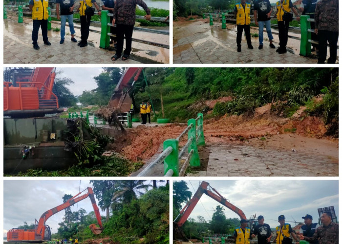 Hujan Terus Guyur Kota Jambi, Kawasan Wisata Danau Sipin Longsor