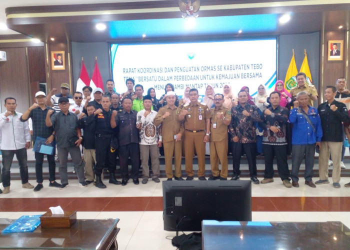 Rakor Ormas se Kabupaten Tebo, Tekankan Kesatuan Untuk Kemajuan Bersama