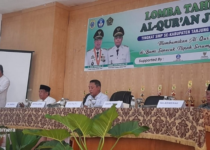 Sekda Tanjabtim Buka Lomba Tahfiz Qur’an Jenjang SMP