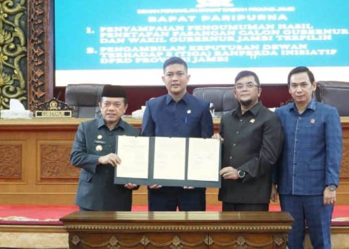 DPRD Provinsi Jambi Setujui Tiga Ranperda Jadi Perda