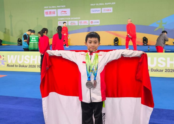 Keren! Atlet Jambi Menggila di Dunia, Zivan Sabet 2 Perak di Kejuaraan Wushu Internasional 2026
