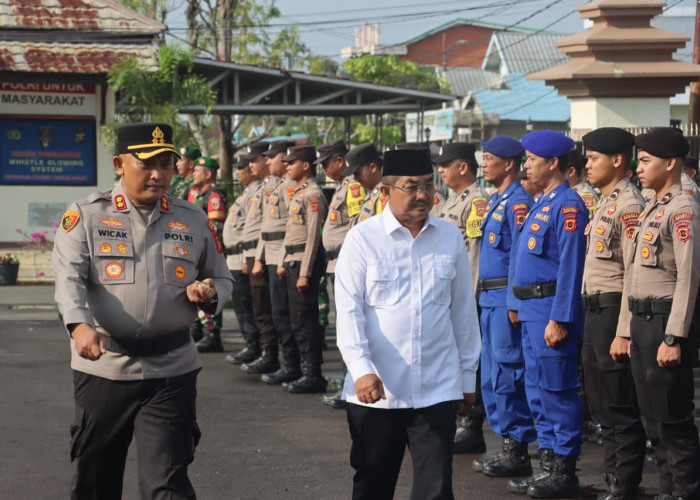 Polres Tanjab Barat Gelar Apel Kewaspadaan Sabuk Kamtibmas
