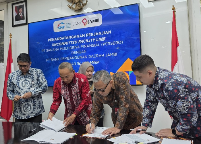 Perkuat Pembiayaan Perumahan, Bank Jambi Jalin Kerjasama dengan SMF Senilai Rp. 200 Miliar