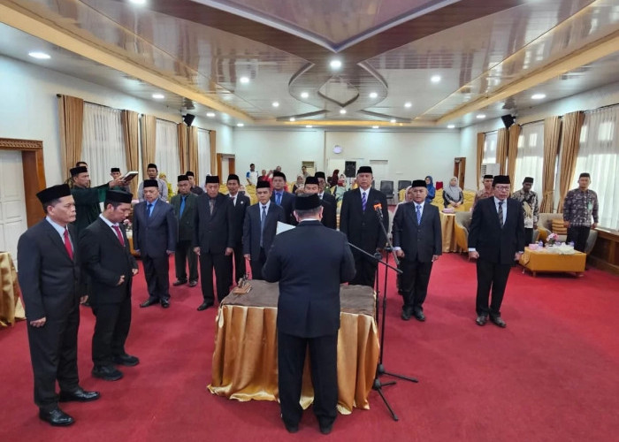 Kakanwil Kemenag Provinsi Jambi Lantik 14 Pejabat Manajerial dan Non Manajerial, Ini Nama-Namanya