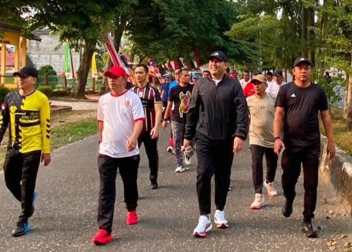 Bupati Merangin M. Syukur Ajak Anggota Dewan Jogging 12 Kilometer dan Nikmati Keseruan CFD