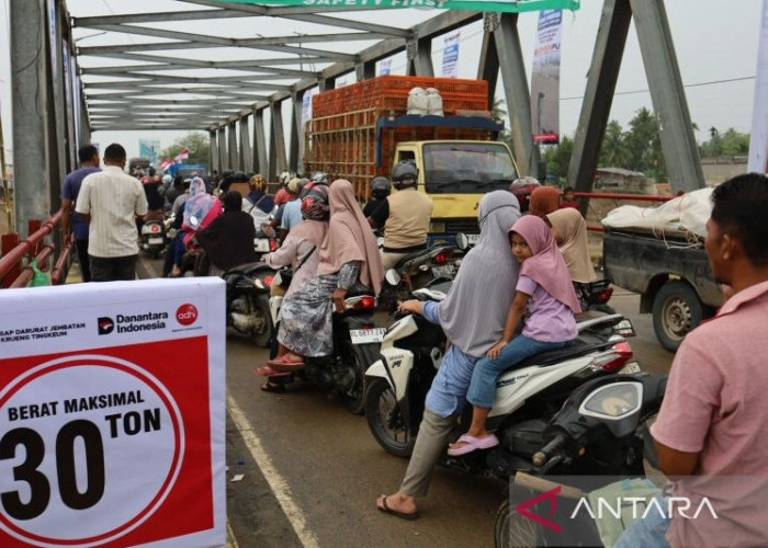 Jembatan Bailey Krueng Tingkeum Kelar, Jalur Banda Aceh-Medan Kembali Terhubung