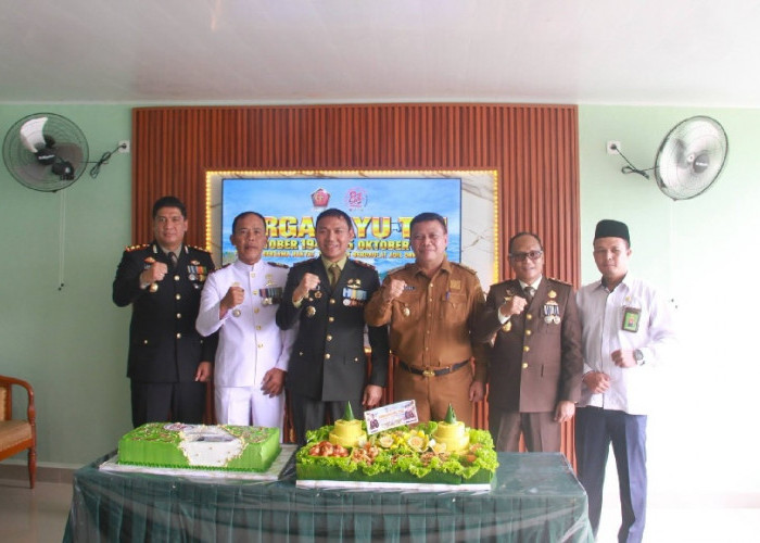 Wabup Katamso Hadiri Upacara HUT TNI ke-81 di Kodim 0419/Tanjab