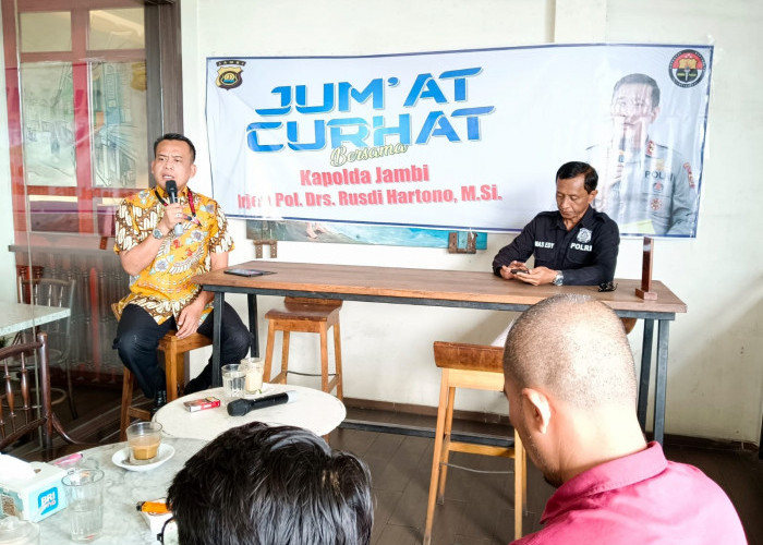 Polda Jambi kembali Laksanakan Jumat Curhat, Bahas Taman Putri Pinang Masak