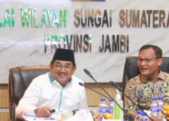Bupati Tanjabbar Drs.H.Anwar Sadat M,Ag melakukan rapat koordinasi dengan BWS Sumatera VI Provinsi Jambi