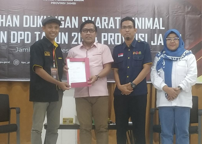 Setor 2.900 Dukungan, Sum Indra Utus Tim Pemenangan Datangi KPU Provinsi Jambi
