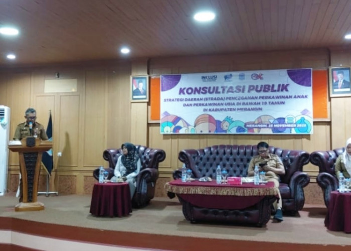 Soroti Perkawinan Anak, Pemkab Merangin Gelar Konsultasi Publik STRADA PPA