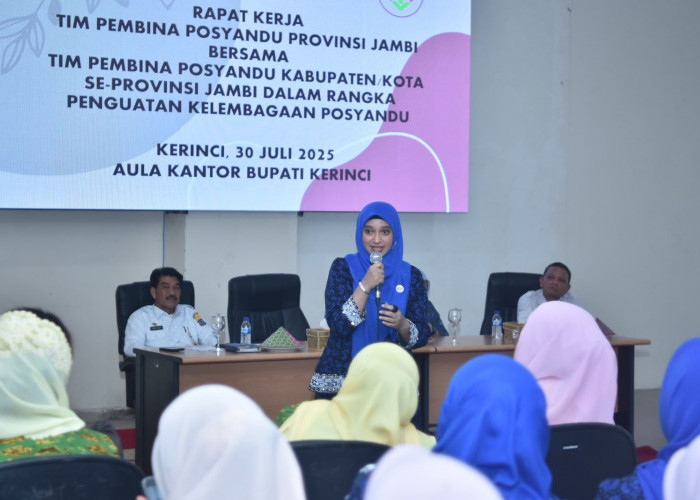 Kota Jambi Jadi Contoh Transformasi Posyandu 6 SPM di Rapat Kerja Posyandu se-Provinsi Jambi
