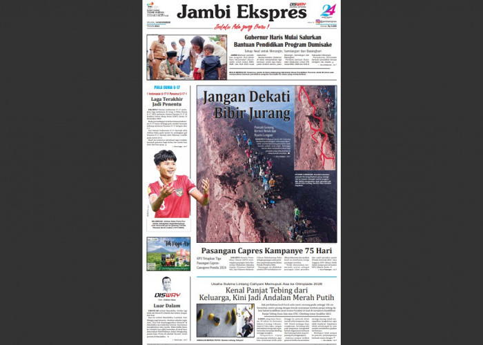 Baca Koran Jambi Ekspres Edisi Selasa 14 November 2023