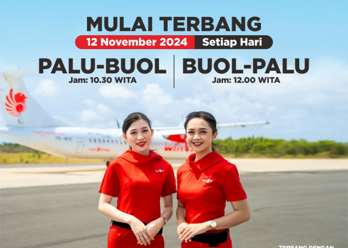 Wings Air Buka Rute Intra Sulawesi Tengah: Palu – Buol