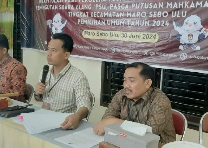 PSU Selesai Dilaksanakan, KPU Batanghari Ambil Alih Rekap di Kecamatan