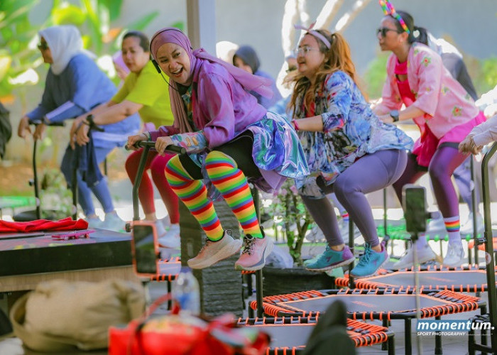 Trampolin Outdoor Pertama diselenggarakan Rumah Kito Resort Hotel