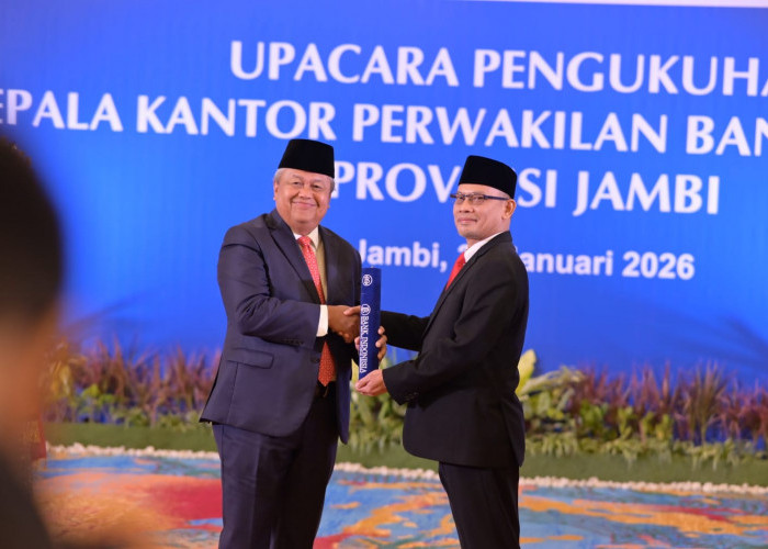 Pengukuhan KPWBI Provinsi Jambi : Memperkuat Sinergi untuk Mendorong Pertumbuhan Ekonomi Jambi yang Inklusif