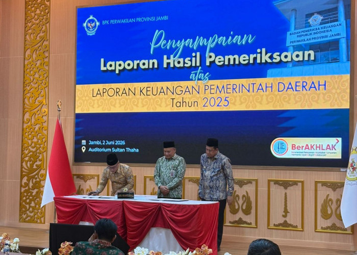 Pemkab Muaro Jambi Sukses Raih Opini WTP 10 Kali Berturut-turut 