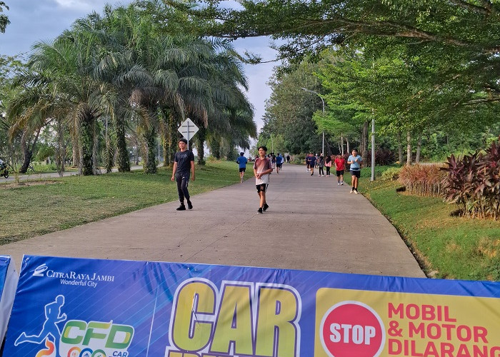 Warga Antusias Car Free Day CitraRaya Jambi Diperpanjang Hingga Minggu   