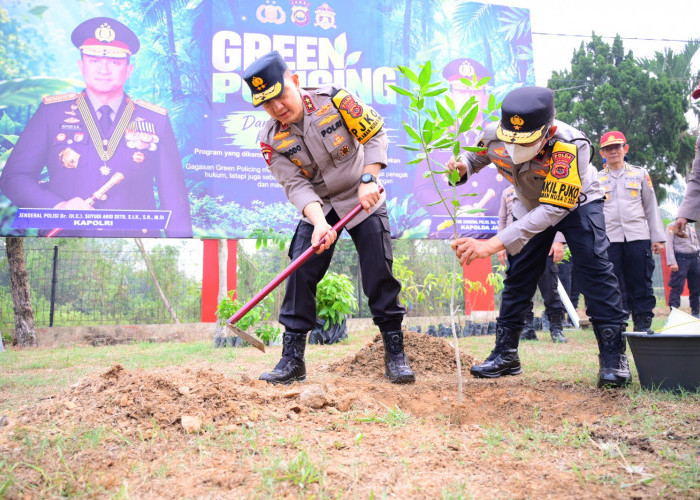Kapolda Jambi Pimpin Penanaman Pohon di SPN, Wujudkan Komitmen Green Policing dan Pelestarian Lingkungan