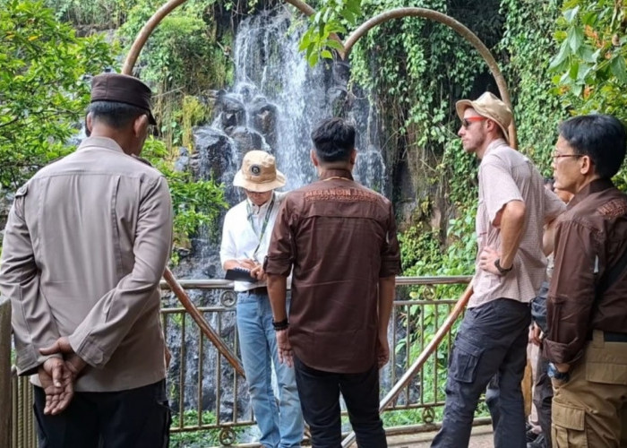 Evaluator UNESCO Global Geopark Terpesona Struktur Batuan Purba Serintik Hujan Paneh di Merangin
