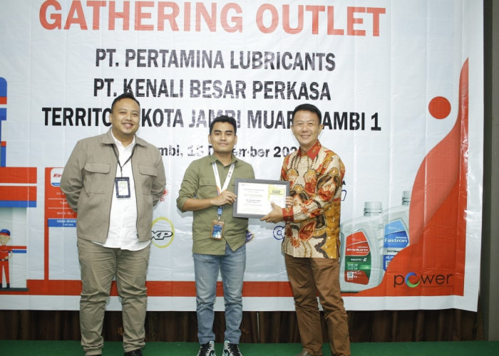 PT. Pertamina Lubricants Bersama Distributor PT Kenali Besar Perkasa Gelar Gathering Outlet