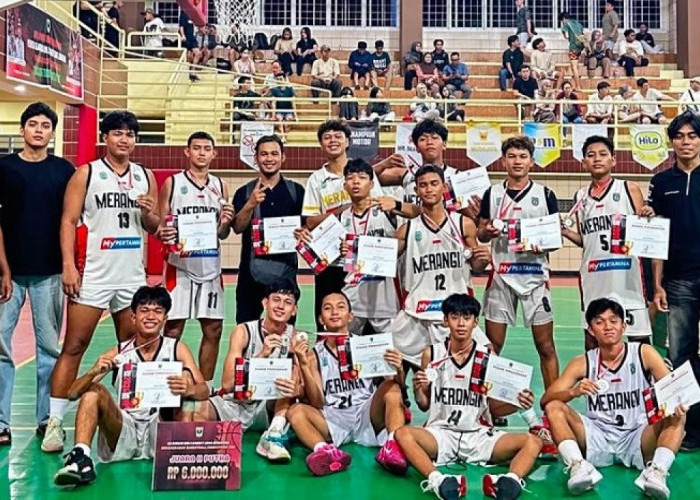 Tampil Impresif di Padang, Tim Basket U-18 Merangin Sabet Posisi Runner-Up Turnamen Se-Sumatera