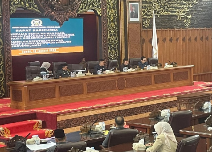 DPRD Provinsi Jambi Umumkan Haris - Sani sebagai Gubernur dan Wagub Terpilih 2025-2030