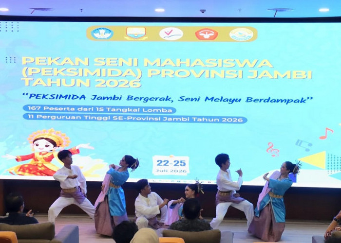 Libatkan 167 Talenta, Peksimida Jambi 2026 Resmi Dibuka di UNJA