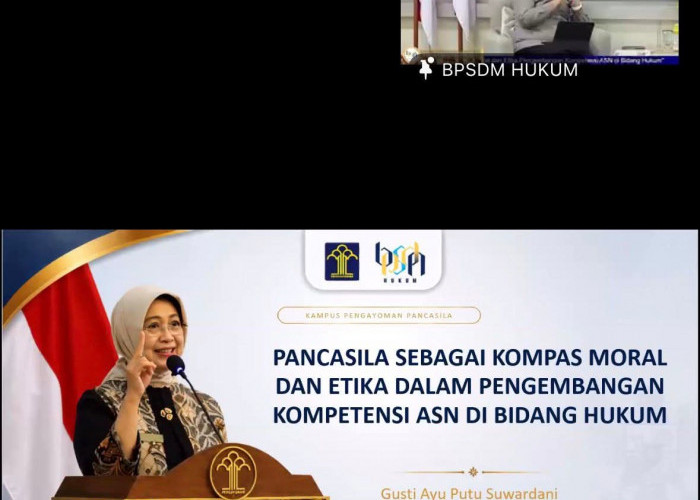 Kanwil Kemenkum Jambi Ikuti Penguatan Kompetensi ASN Berbasis Nilai Pancasila