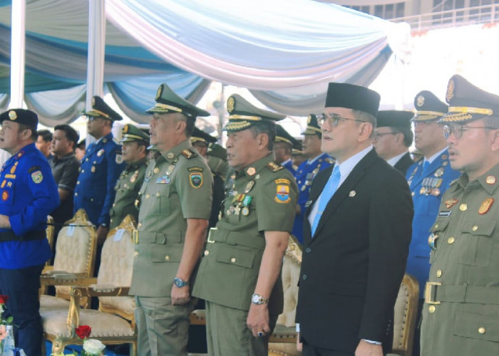 Wagub Sani Hadiri Upacara HUT Satpol PP, HUT Damkar dan HUT Satlinmas di Palembang