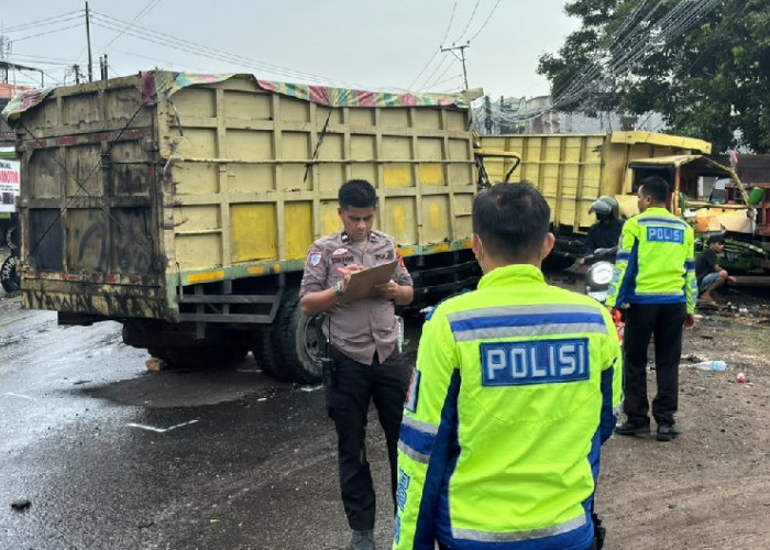 Kecelakaan Beruntun Tiga Truk di Lingkar Selatan, Satu Sopir Tewas