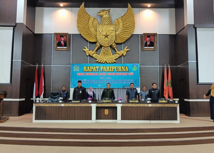 DPRD Tebo Gelar Paripurna Nota Pengantar Ranperda RTRW Tebo 2022-2042