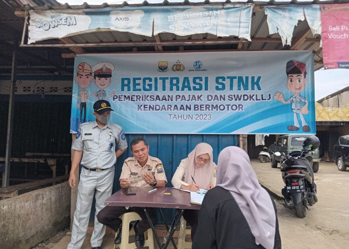  Tim Samsat Muaro Jambi Adakan razia, Ajak Registrasi STNK Hingga Cek Pajak dan SWDKLLJ Kendaraan Bermotor