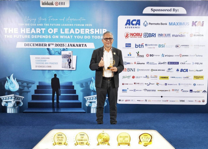 Bank Jambi Raih Penghargaan Top 100 CEO 2025, Wujud Kepemimpinan Visioner dalam Transformasi Daerah 