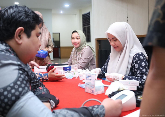 Wujudkan Kemenkum Sehat, Kanwil Kemenkum Jambi Gelar Pemeriksaan Kesehatan Pegawai