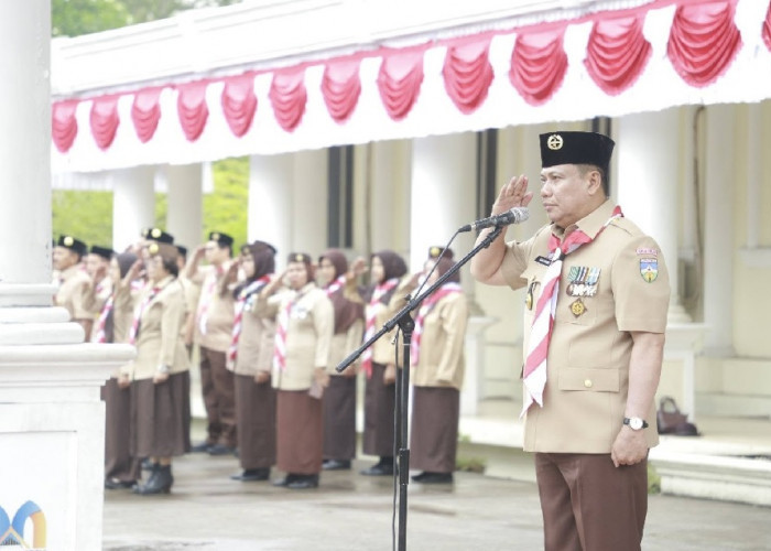 Wabup Katamso Tegaskan Pentingnya Karakter dan Pengabdian Generasi Muda saat Pimpin Hari Pramuka ke-65