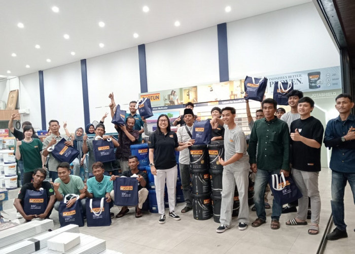 Akrab Bersama Tukang Cat, Central Plafon Jambi dan Jotun Gelar Meet and Greet