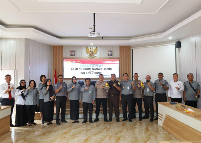 Kanwil Kemenkum Jambi Audiensi dengan Polres Kerinci, Perkuat Penegakan Kekayaan Intelektual