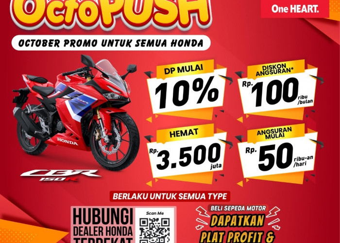 OCTOPUSH, October Promo Untuk Semua Motor Honda 