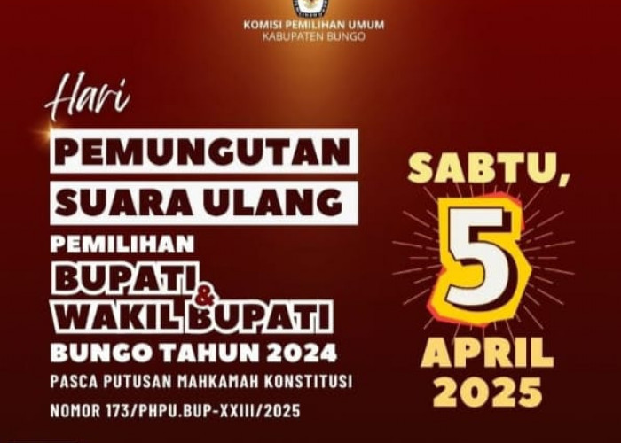 5 Apri 2025 Jadwal PSU 21 TPS di Pilkada Bungo